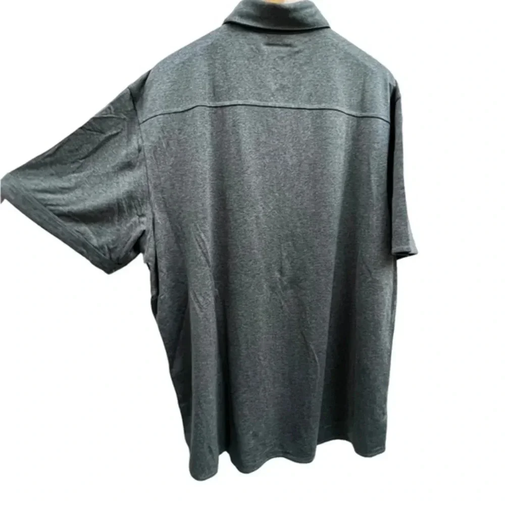 OGIO Men’s Short Sleeve Charcoal Gray‎ Golf Shirt Button Up Polo​​ - Picture 6 of 7